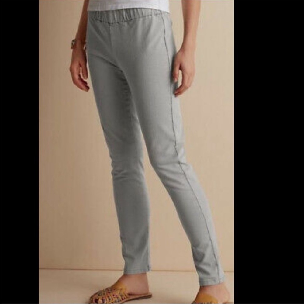 NWT Soft Surroundings Leggings Silver Lining Color Me Metro M
